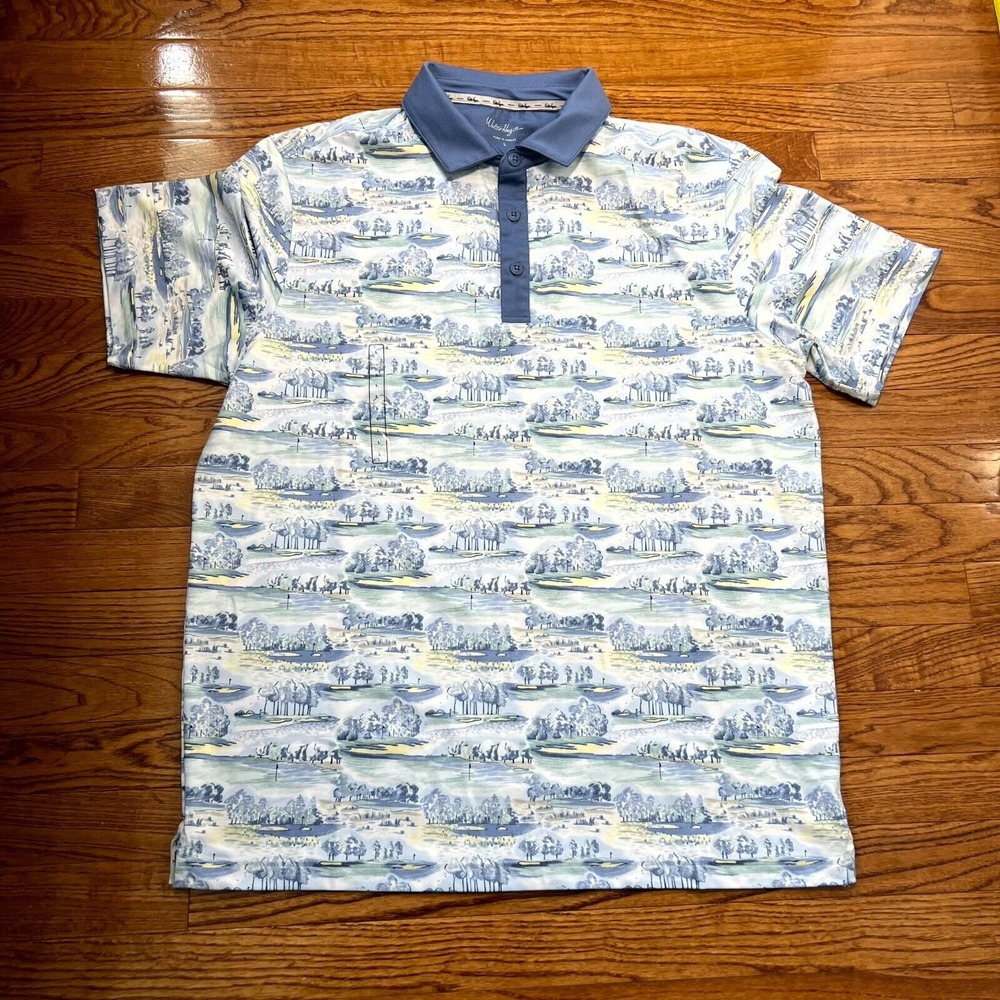 Walter Hagen Polo Shirt Mens Large Clubhouse Country Club Golf Casual S/S Tops
